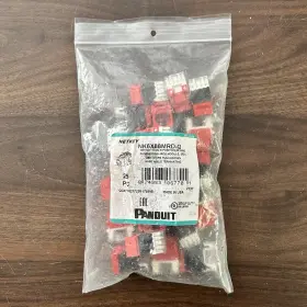 Nk6x88mrd Panduit Category 6a Netkey Punchdown Module - Lot Of 22 Red