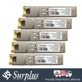 Precision 799975926483 Lot Of 5 Glc-t 1gb Sfp Rj45 Full Duplex 100m Cisco Compatible