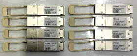 Pre-qsfp-sr4-arst Precision Optical Technology Lot Of 8 - Arista Compatible Qsfp 40g Mmf 300m