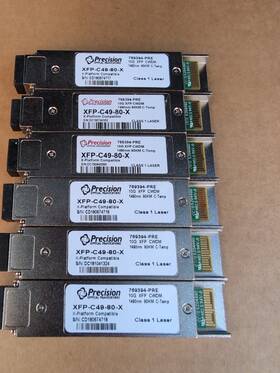 Precision Optical Transceivers 769394-pre Xfp-c49-80-x769394-pre 10g Cwdm Modules Lot Of 6