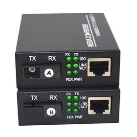 Primeda 710667477618 10/100mbps Ethernet Media Converters Bi-directional Single-mode Sc Fiber - A