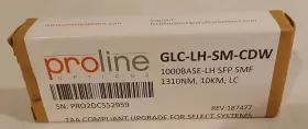 10km Proline 821455021095 Glc-lh-sm-cdw 1000base-lh Sfp Smf 1310nm Lc. New. Free Shipping