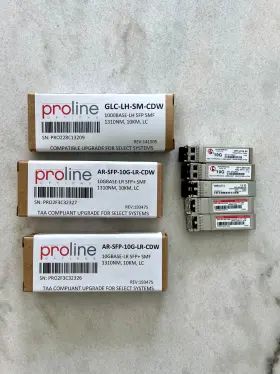 Ar-sfp-10g-lr-cdw Proline Lot Of Multiple Sfp Glc-lh-sm-cdw Opt-0016-00 Sfp-10g-sr-osi