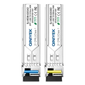 1.25g Qiniyek 767392850148 1 Pair Simplex Lc Module 3km Single-mode Fiber Connector Sfp-wdm-sm 100