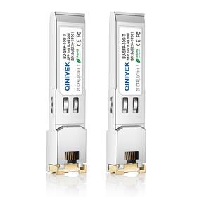 Qiniyek 767392973083 2pack 10g/5g/2.5g/1.25g Sfp Rj-45 Transceiver 10gb Copper To Ethernet
