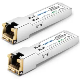 Qiniyek 771077535862 2pack 10/100/1000base-t Rj45 Copper Sfp Ethernet Module Gigabit To