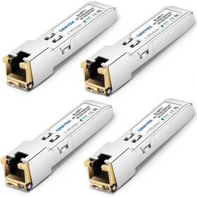 Qiniyek 771077535893 4pack Gigabit Ethernet Module Rj45 Sfp Transceiver For Cisco Mikrotik Netg