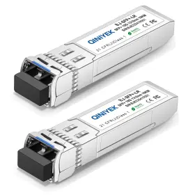 Qiniyek 771077536326 2pack 10gbase-lr Sfp Transceiver 10g Singlemode Duplex Lc Module Compa