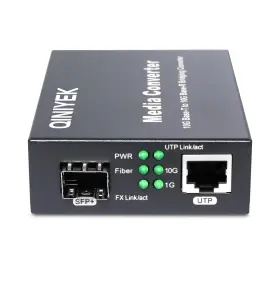 Bj20250730 Qiniyek 10g Multi-gigabit Sfp Media Converter 2 Port 1x 100m/1g