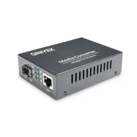 Bj240827 Qiniyek 10g Ethernet Media Converter 1x 100m/1g/2.5g/5g/10gbase-t Rj45 To 10gbase