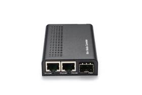 Qsfptek Qt-400a-m-2rj45 Mini Unmanaged 2x 10/100/1000base-t Rj45 To 1000base-x Sfp Gigabit Ethernet