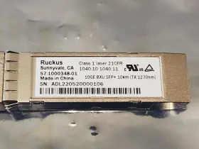 57-1000348-01 Ruckus New Brocade Bidi Sfp 10gbase-bx-u 10.3gbps 1270nm/1330nm 10km Smf