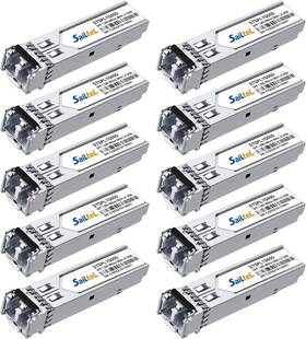 Sailtel 768399408196 10 Pack 1.25g Sfp Module 1000base-sx Multimode Lc Transceiver 850nm Mmf 550m