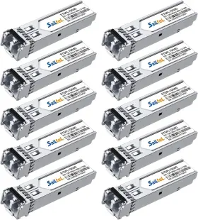 1.25g Sailtel 768399408196 10 Pack Sfp Module 1000base-sx Multimode Lc Transceiver 850nm Mmf 550m