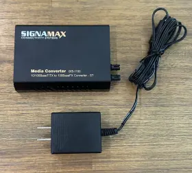 065-1100 Signamax Connectivity Systems Switching Fiber Optic Media Converter