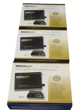 065-1110 Signamax Lot Of 3 Fiber Optic Media Converter - Free Shipping