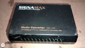 065-1120 Signamax 763474063758 10/100baset/tx To 100basefx Media Conv. Sgl.mode 75 Km Span
