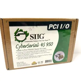 1583-24668-001 Siig Cyberserial 4s 950 Pci I/o Jj-p49012 4 Serial Ports New Sealed