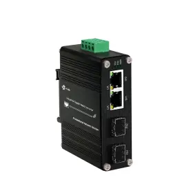 2rj45 Starroute 2sfp Mini Industrial Gigabit Media Converter - Din Rail Mount Hardened 10/100/1000