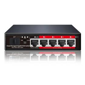 Steamemo Stmgps204 Poe Switch 5 Port Gigabit Ports 52w 4xpoe Black