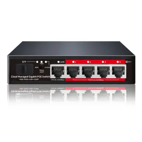 Stmgps204 Steamemo Poe Switch 5 Port Gigabit Ports 52w 4xpoe Black