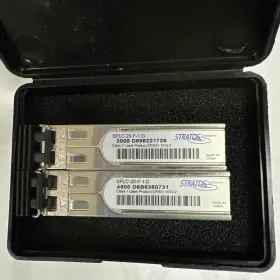 Splc-20-f-1-d Stratos Cfr21-1010-2 Lot Of 2 Fiber Optics Transceiver Cfr21 1010.2