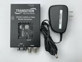 Scscf3013-100 Transition Networks Ds3/e3 Coax To Fiber Converter