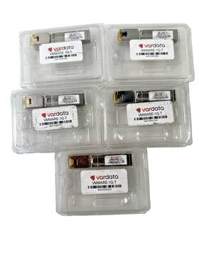 Vardata Vmware-1g-t Qty. 5 1000base-t Rj45 Copper Sfp Transceiver Gigabit Module
