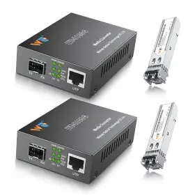 8100g Wtsfoptc 2pack Fiber Ethernet Media Converter Optic Transceiver With 2pcs