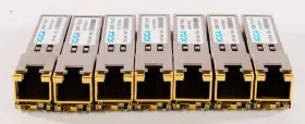 Xgsf-t12-02-1 Xgiga Lot Of 7 Sfp 1.25g 100m Rj45 Transceiver Module