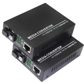 Xmsjsiy 755641613903 Fiber Ethernet Media Converter Single-mode 10/100base-tx To 100base-fx Rj45