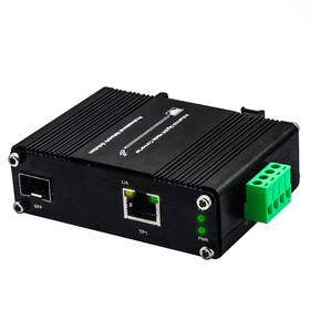 Xoxnikior Lnk-imc3012g-sfp Mini Industrial Sfp Ethernet Media Converter 12 48vdc Input Din-rail And Wall