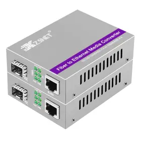 Xzs-mclc01-2p Xzsnet A Pair Of Gigabit Sfp To Rj45 Converter Fiber Ethernet Media Wi