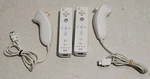 Lot Of 2 Genuine Nintendo Wii Remote Controllers RVL-003 And Nunchuks RVL-004 Used. Price: $31.14.