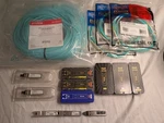 Lot Of OM3/4 Fiber Cables & Sfps Tripp-lite, Cisco, Proline, Axiom, 10GTEK Open. Price: $100.00.