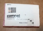 Comnet 100MBPS Multimode 1310NM Transceiver SFP-2 RFP1-1303-6I1N New. Price: $25.00.