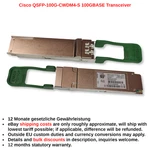 Cisco Genuine QSFP-100G-CWDM4-S 100GBASE Transceiver 10-3145-02 Open. Price: $21.00.