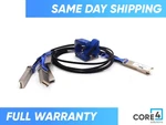 Dell CBL-QSFP-4X10GSFP-PASS-1M Qsfp+ Breakout Twinax Cable, Passive Used. Price: $69.95.