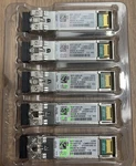 New Lot Of 5 Cisco SFP-10G-LR 10GBAS-LR Transceiver Module In Clamshell. Price: $250.00.