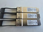 Lot Of 3 Finisar FTL410QE2C-E5 Qsfp+ SR4 850NM Mpo Transceiver Module 40GBE Used. Price: $24.00.