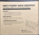 Pair Of Gigabit Single Mode Lc Fiber Media Converter, With 2 Pcs Sfp Lx Modules New. Price: $19.95.