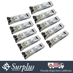 Lot Of 10 Cisco Original Glc-sx-mm 1GB Ethernet Optic 850NM Transceiver Module Used. Price: $29.00.