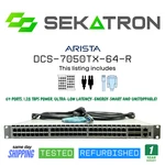 Arista DCS-7050TX-64-R 10GBE 4X40GBE Uplinks R-f Airflow Switch Fast Ship Very. Price: $109.00.