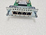 Cisco NIM-4MFT-T1/E1 Port Multi-flex Trunk Voice/clear-channel Data Used. Price: $23.99.