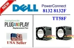 2X New Replacement (fans Only) For TT58F Dell Networking 8132F Assembly. Price: $55.95.