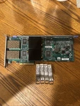 Netapp 110-J9596RC+A3 111-01036+A1 Quad Port Fibre Channel Pci-e Adapter Card Used. Price: $49.99.