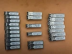 Lot Of 23 Finisar FTRJ8519P1BNL & FTLF8519P2BNL Mixed Sfp's Used. Price: $59.99.