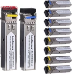 Pairs Bidi Sfp Network Transceiver Module, 1.25 Gigabit Single Mode Lc 1000BAS New. Price: $137.24.