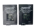 Lot Of 2 Transition Networks SPOEB1039-105 Fast Ethernet Media Converter Used. Price: $19.99.