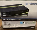 Trendnet (TEG-S50G) 5-PORTS External Switch New In Box. Price: $15.95.